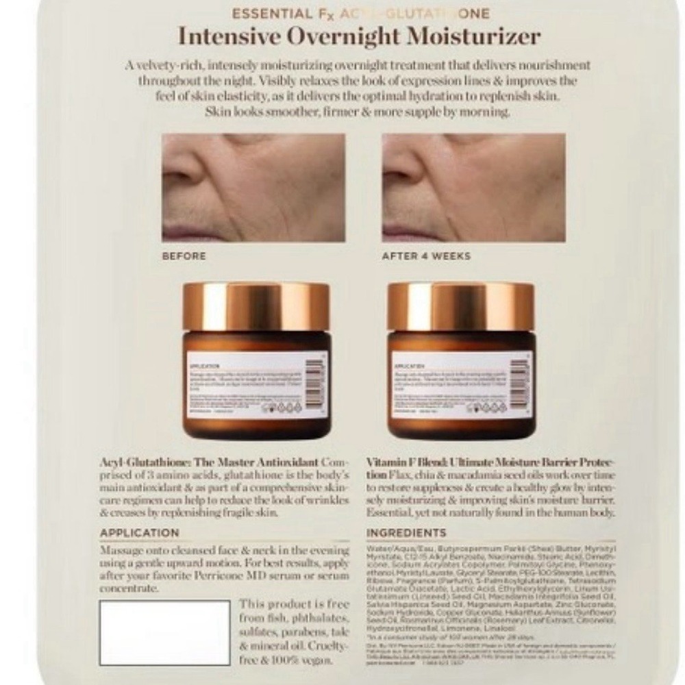 Perricone MD Essential Fx Acyl-Glutathione Intensive Overnight Moisturizer 2-2oz - Picture 3 of 3